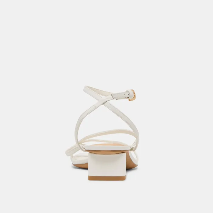 Karlos True White Leather Sandals — view 9