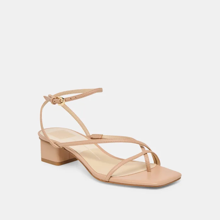 Karlos Wide Lt Tan Leather Sandals — view 3