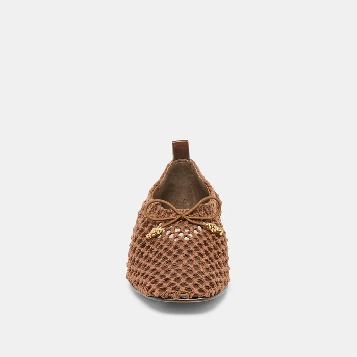 Kaylyn Dk Brown Crochet Flats — view 7