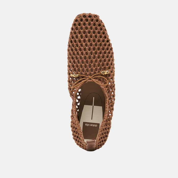 Kaylyn Dk Brown Crochet Flats — view 9