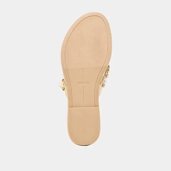 KYSHA SANDALS LT NATURAL RAFFIA