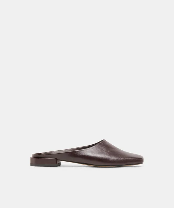 MACLYN Black Cherry Leather Slip-On Flats — view 2