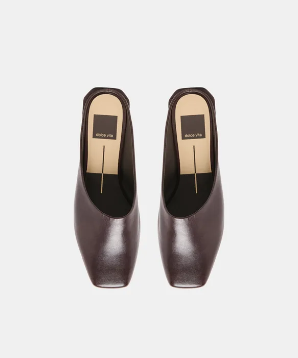 MACLYN Black Cherry Leather Slip-On Flats — view 4
