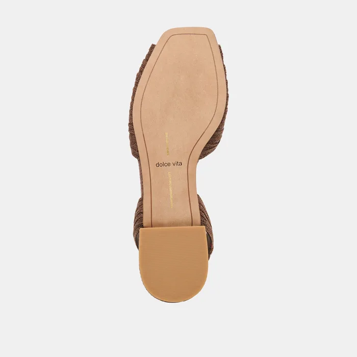 MARZY SANDALS COCOA RAFFIA