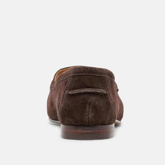Mattie Dk Brown Suede Loafers — view 8