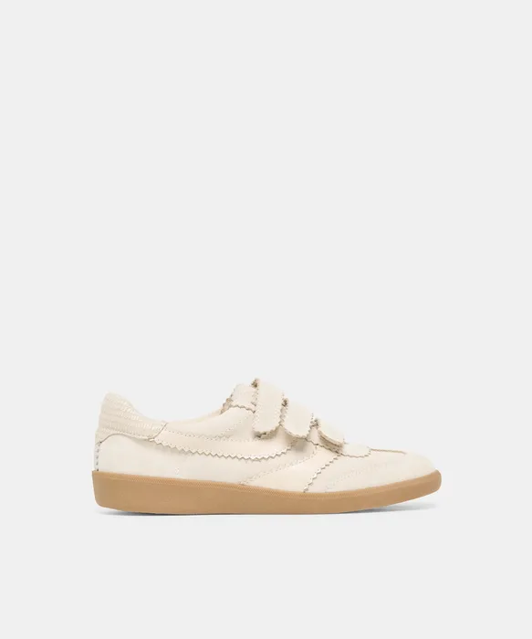 Merit Velcro Ivory Leather Sneakers — view 2