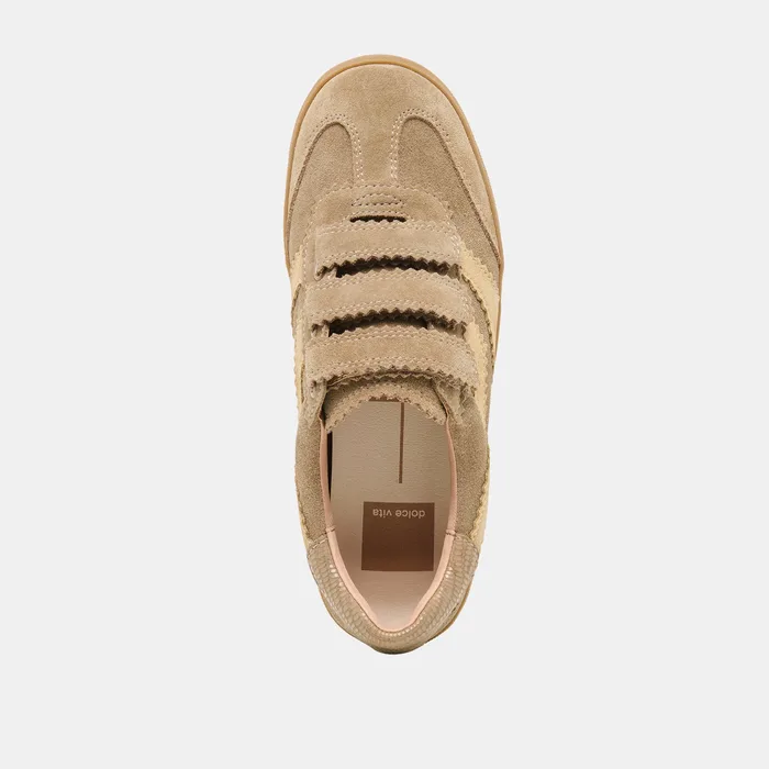Merit Velcro Taupe Multi Leather Sneakers — view 9