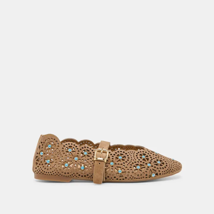 Morgin Mushroom Suede Ballet Flats — view 2