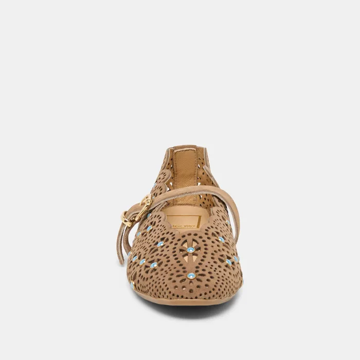 Morgin Mushroom Suede Ballet Flats — view 7