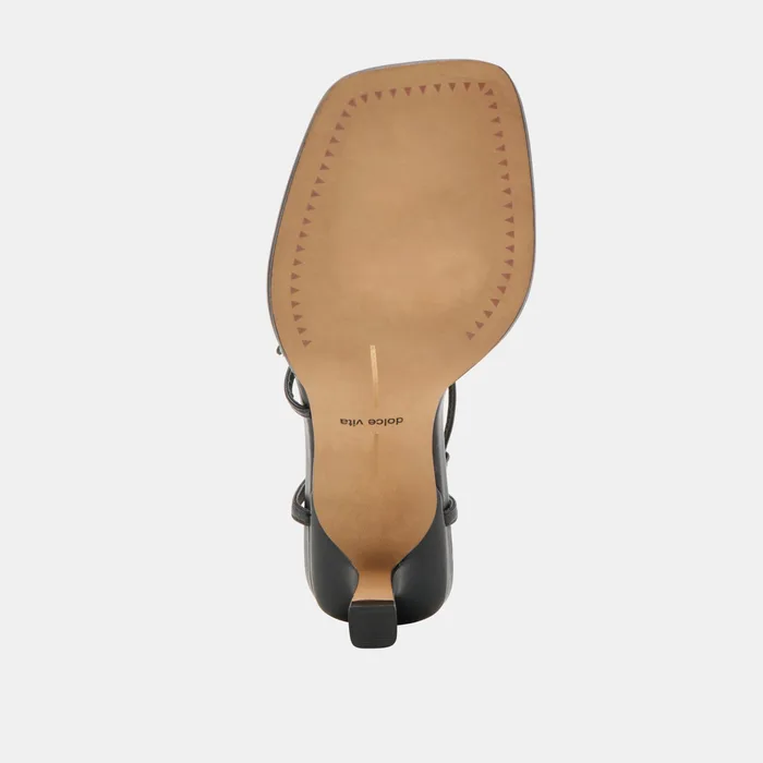 MYLEE HEELS BLACK LEATHER
