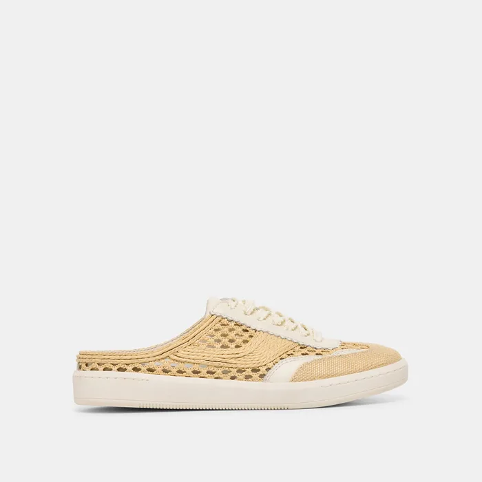 NOTICE SLIDE WOVEN SNEAKERS LT NATURAL WOVEN RAFFIA — view 2