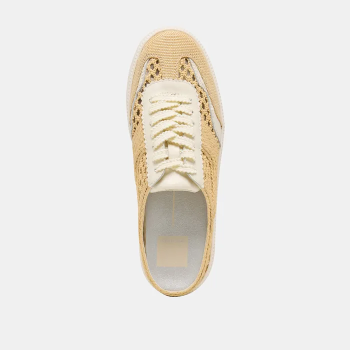 NOTICE SLIDE WOVEN SNEAKERS LT NATURAL WOVEN RAFFIA — view 9