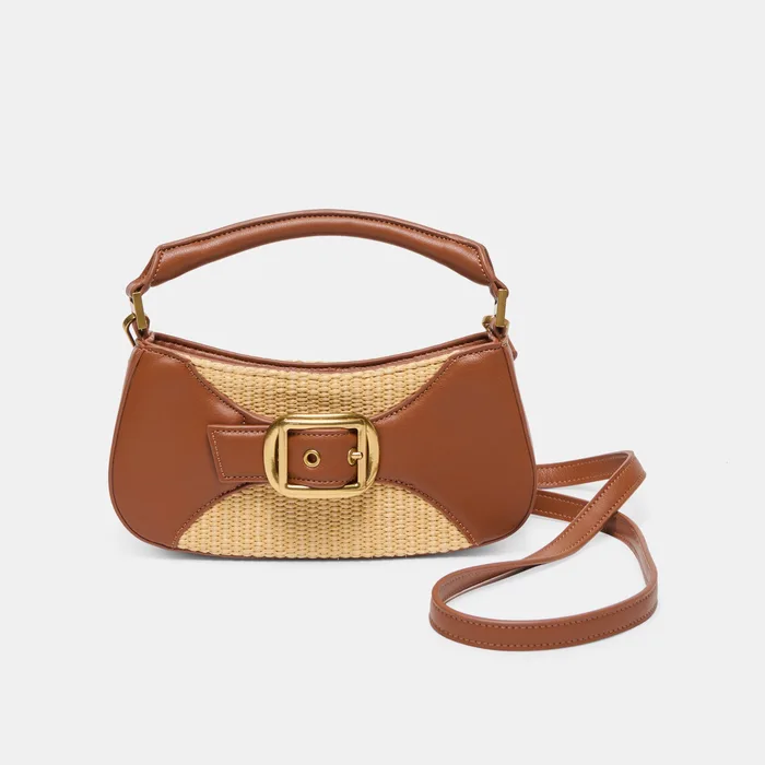 Nuala Raffia Saddle Stella Handbag — view 2