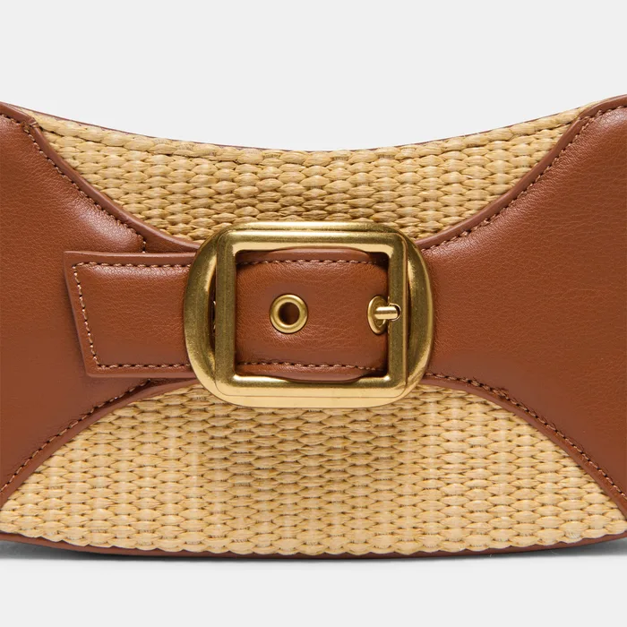 Nuala Raffia Saddle Stella Handbag — view 6