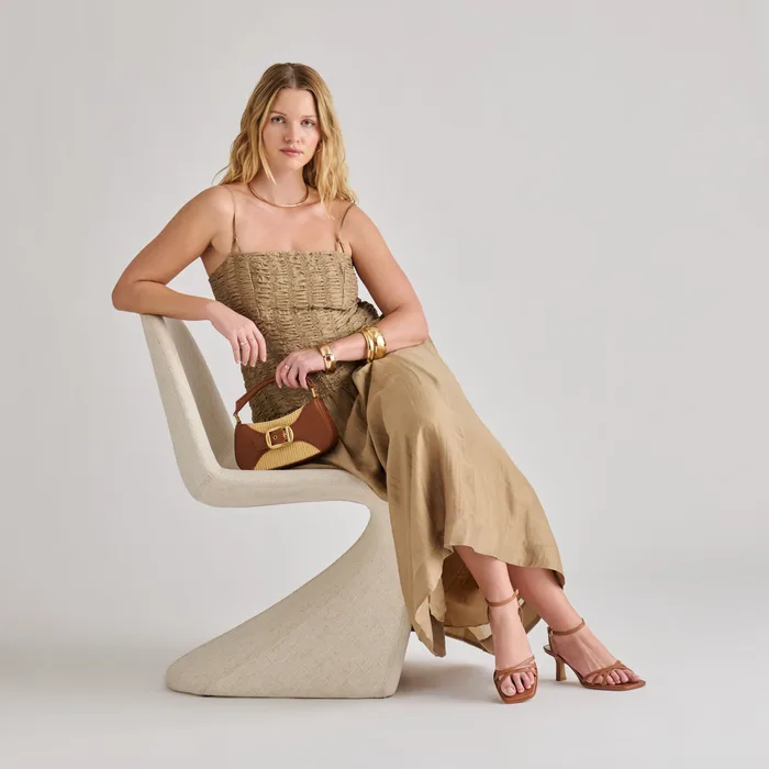 Nuala Raffia Saddle Stella Handbag — view 8