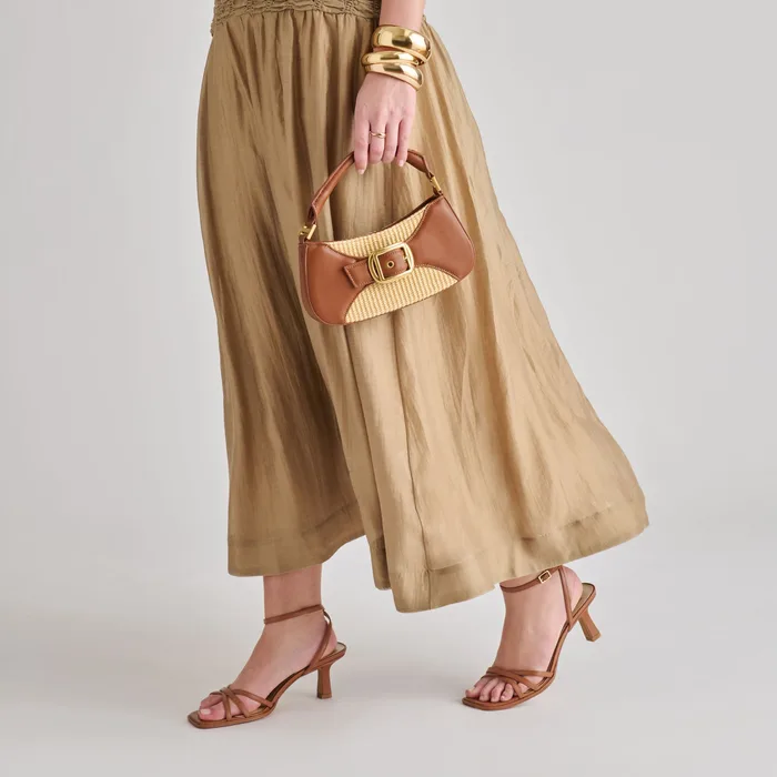 Nuala Raffia Saddle Stella Handbag — view 10