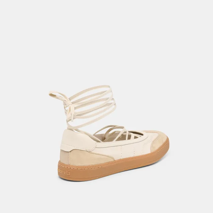 Nyomie Ivory Multi Leather Sneakers — view 6