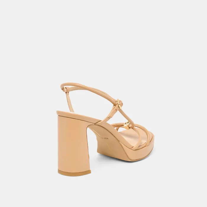 Odete Lt Tan Leather Heels — view 6