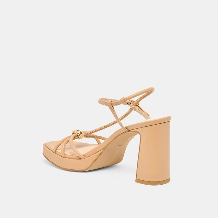 Odete Lt Tan Leather Heels — view 8