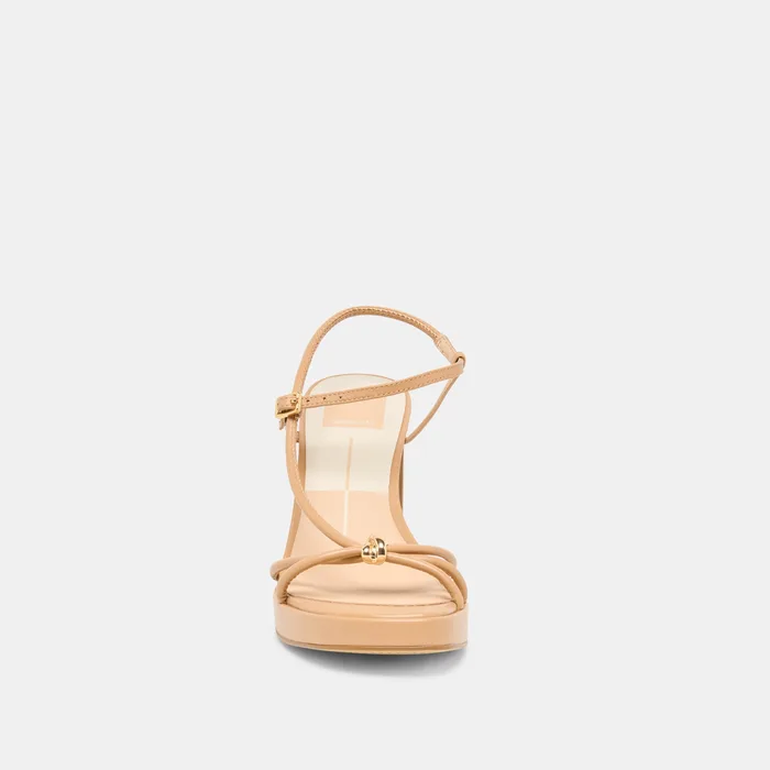 Odete Lt Tan Leather Heels — view 9