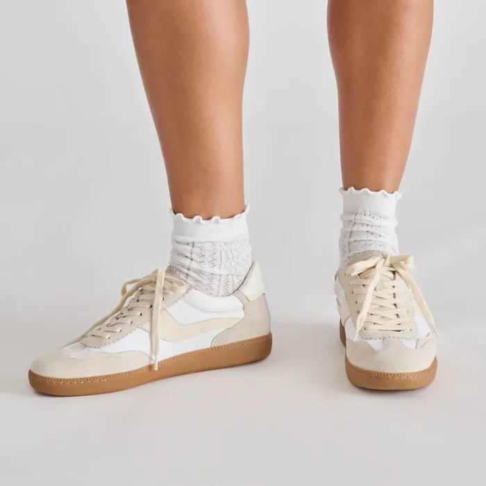 POINTELLE SOCKS WHITE — view 4