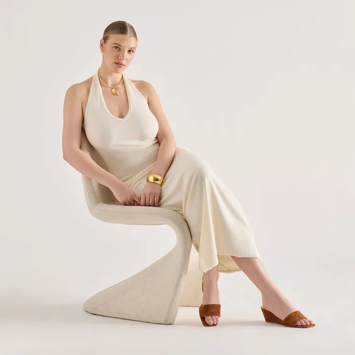 Qaily Brown Suede Wedges — view 5