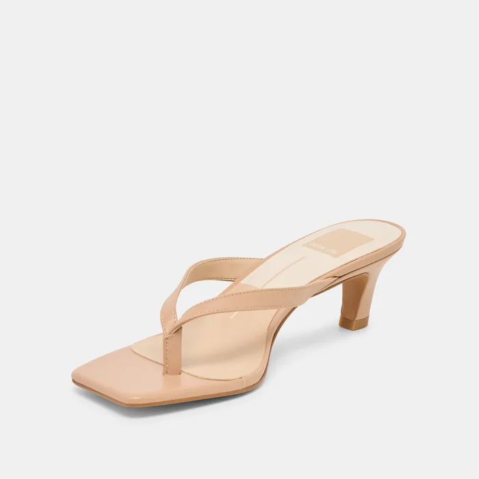 Ramia Cafe Leather Heels — view 7