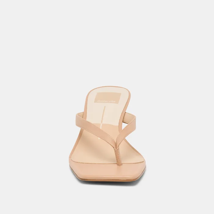 Ramia Cafe Leather Heels — view 9