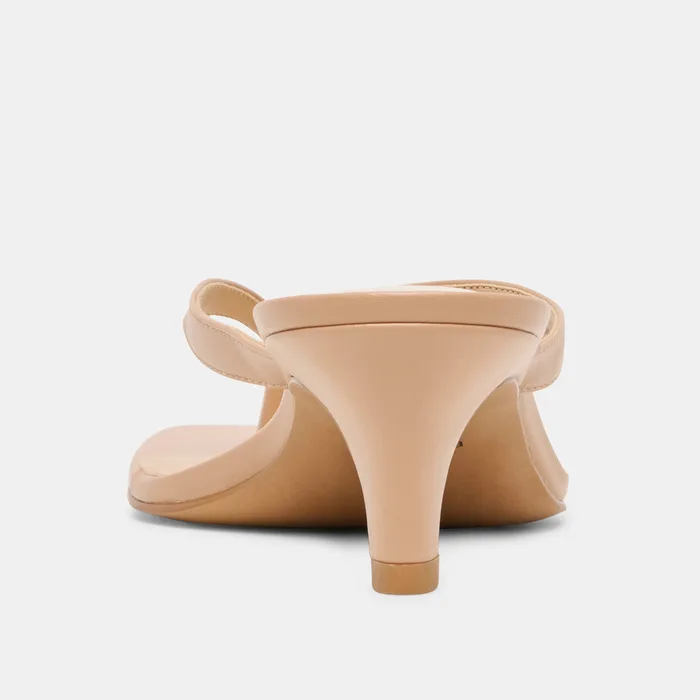 Ramia Cafe Leather Heels — view 10