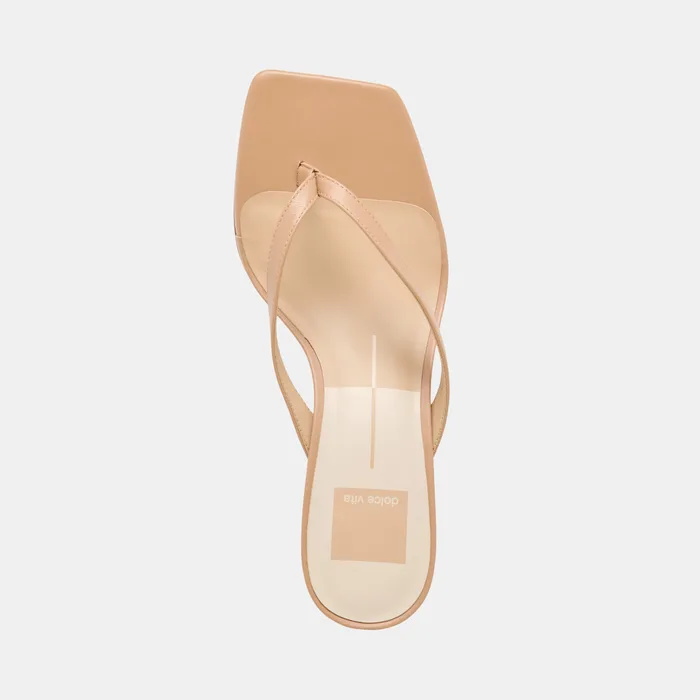 Ramia Cafe Leather Heels — view 11