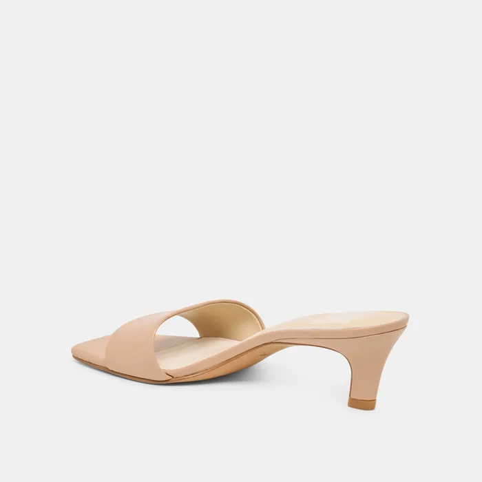 Rexa Light Tan Leather Heels — view 6