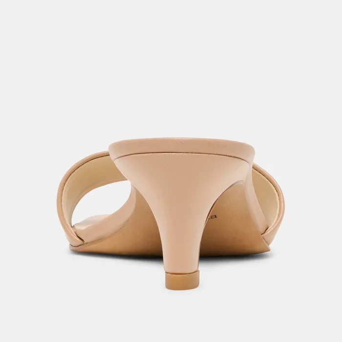 Rexa Light Tan Leather Heels — view 8