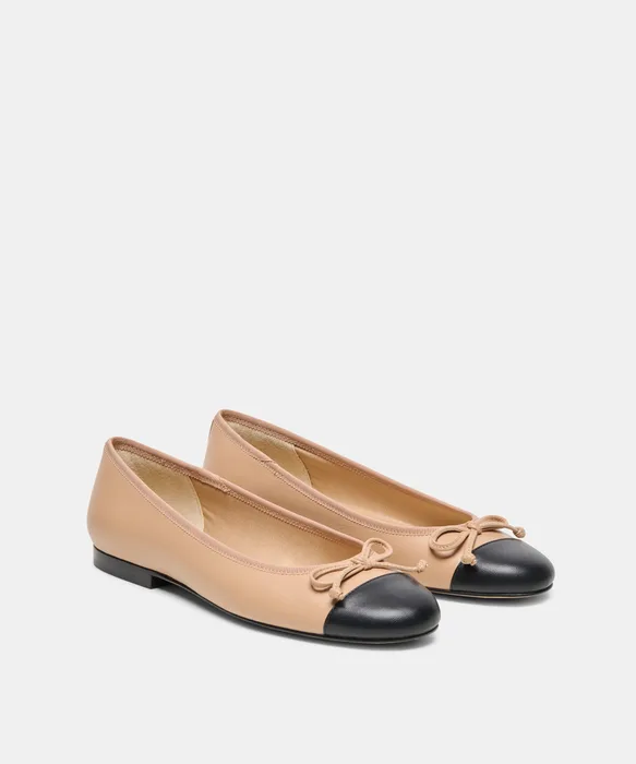 RITLA CAPTOE Lt Tan Leather Ballet Flats — view 3