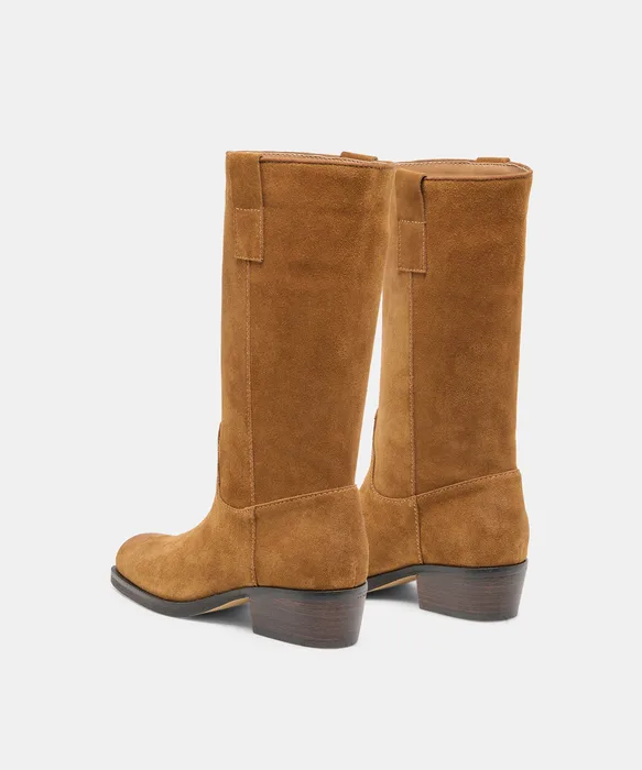 Romie Brown Suede Boots — view 6
