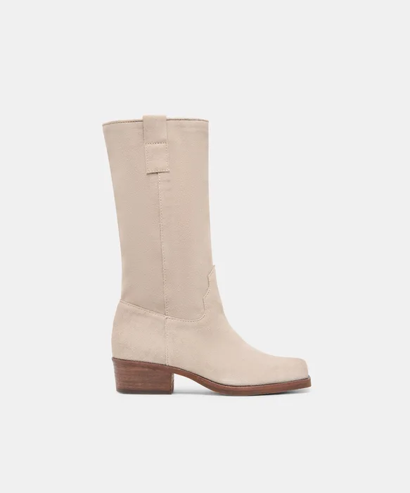 Romie Lt Taupe Suede Boots — view 2