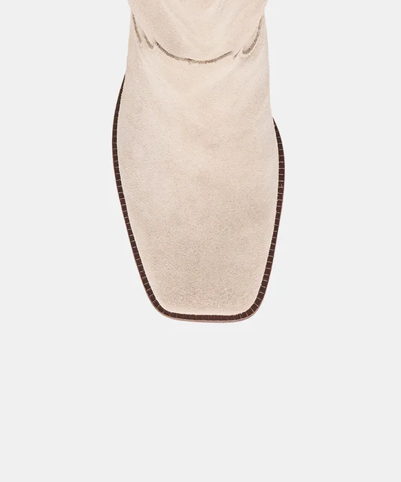 Romie Lt Taupe Suede Boots — view 4