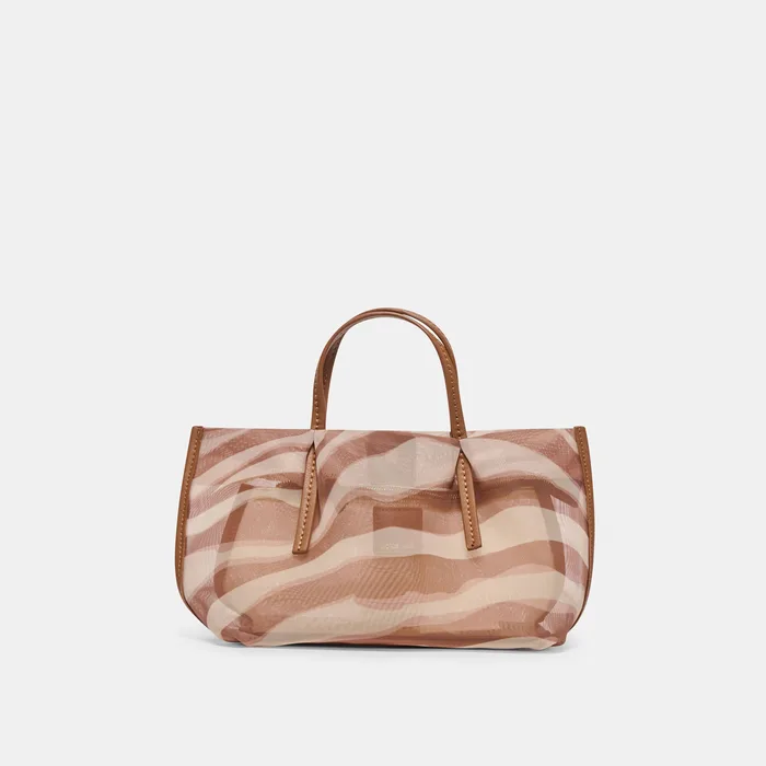 Selene Zebra Mesh Handbag — view 10
