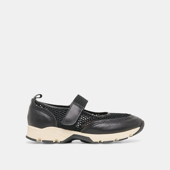 Seline Black Mesh Sneakers — view 2