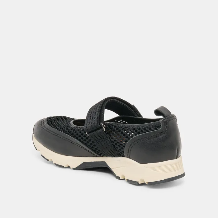 Seline Black Mesh Sneakers — view 6