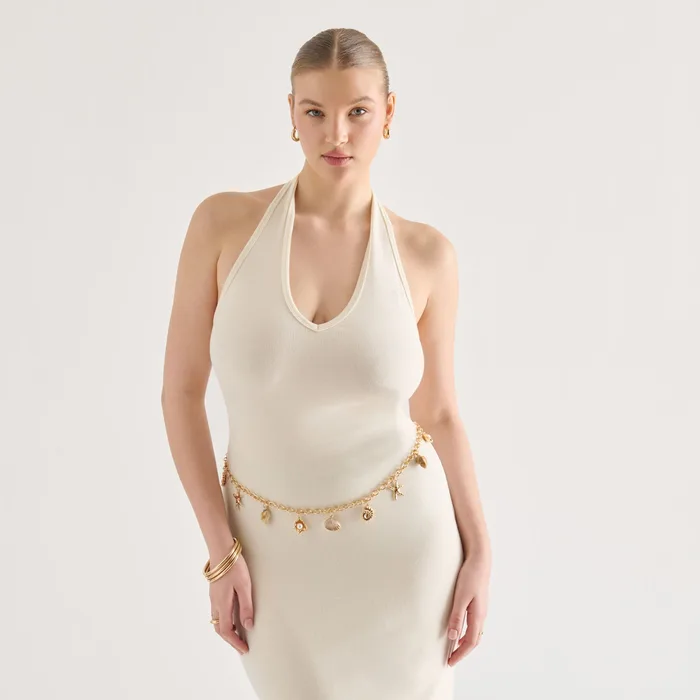 Shell Gold Chain Link Belt — view 3