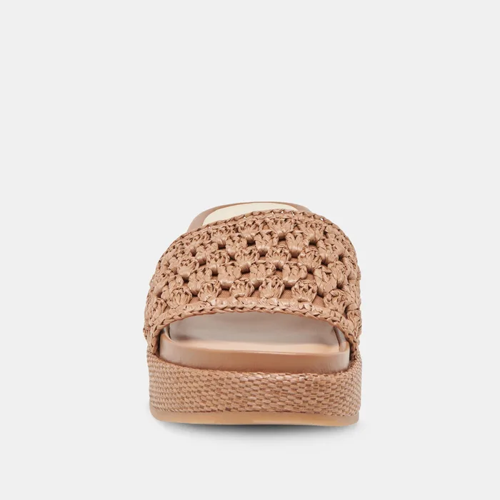 SIDONA SANDALS BROWN RAFFIA — view 9