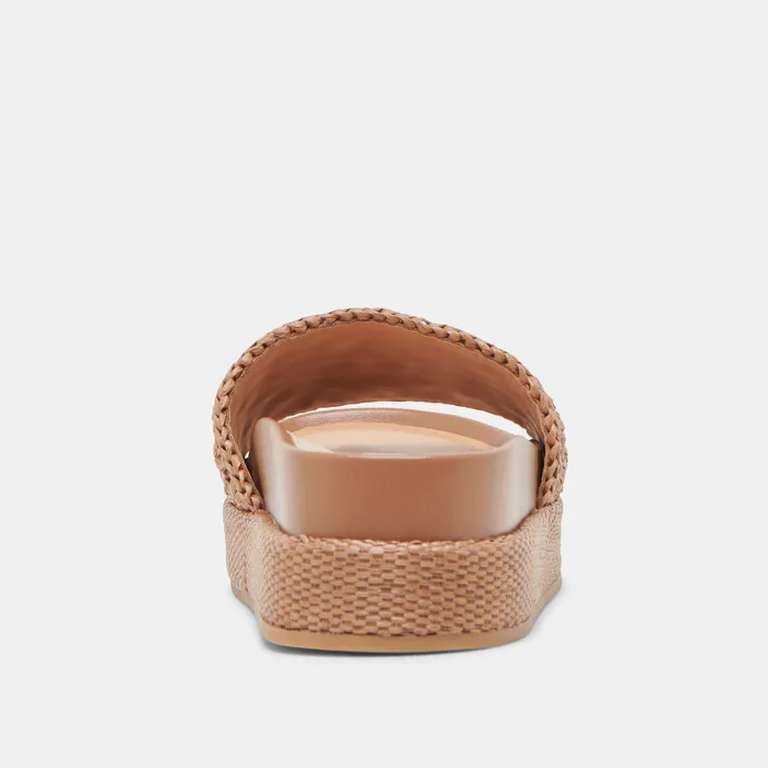 SIDONA SANDALS BROWN RAFFIA — view 10