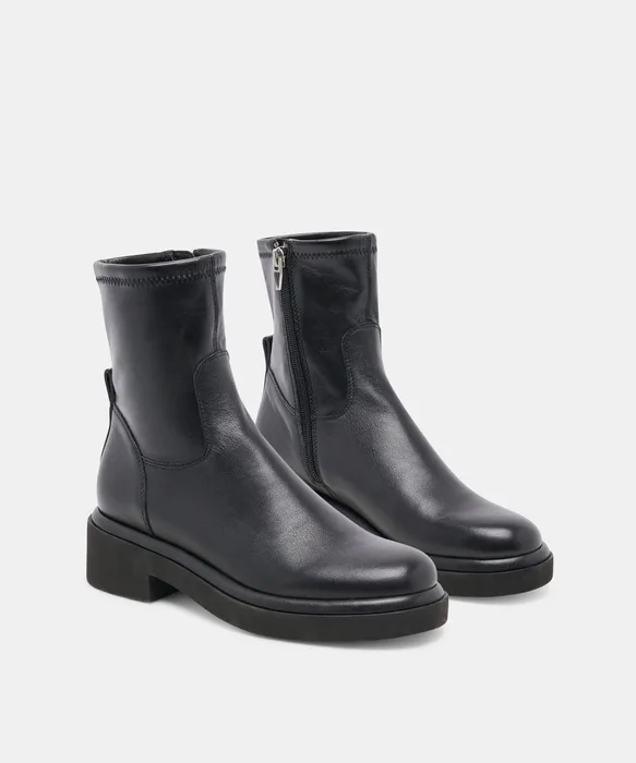 Simaya H2O Waterproof Black Leather Boots — view 3
