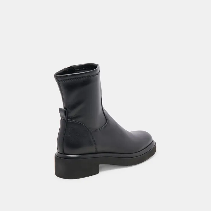 Simaya H2O Wide Black Leather Boots — view 4