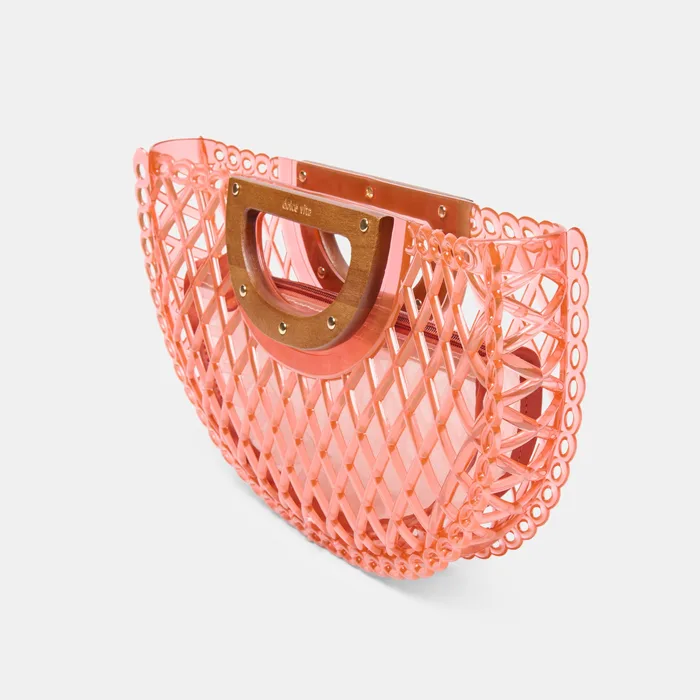 Solandra Coral Jelly Clutch — view 6