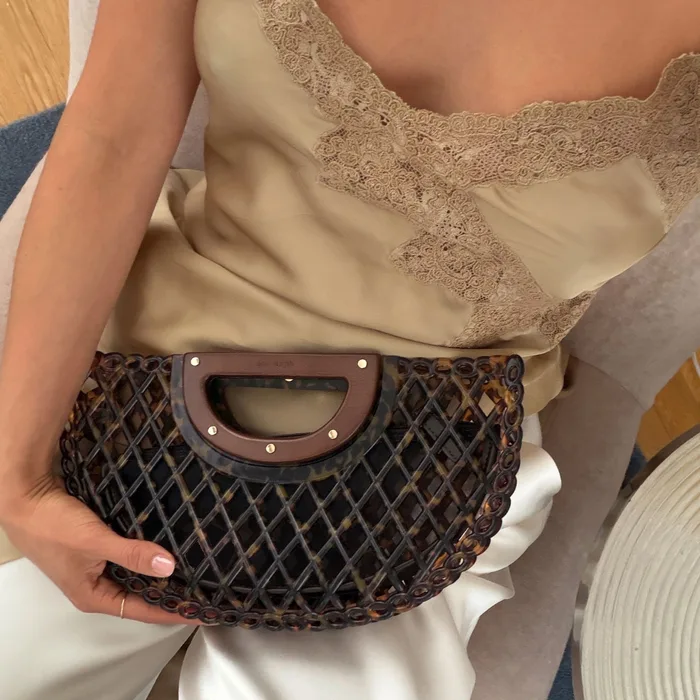 Solandra Tortoise Jelly Clutch — view 3