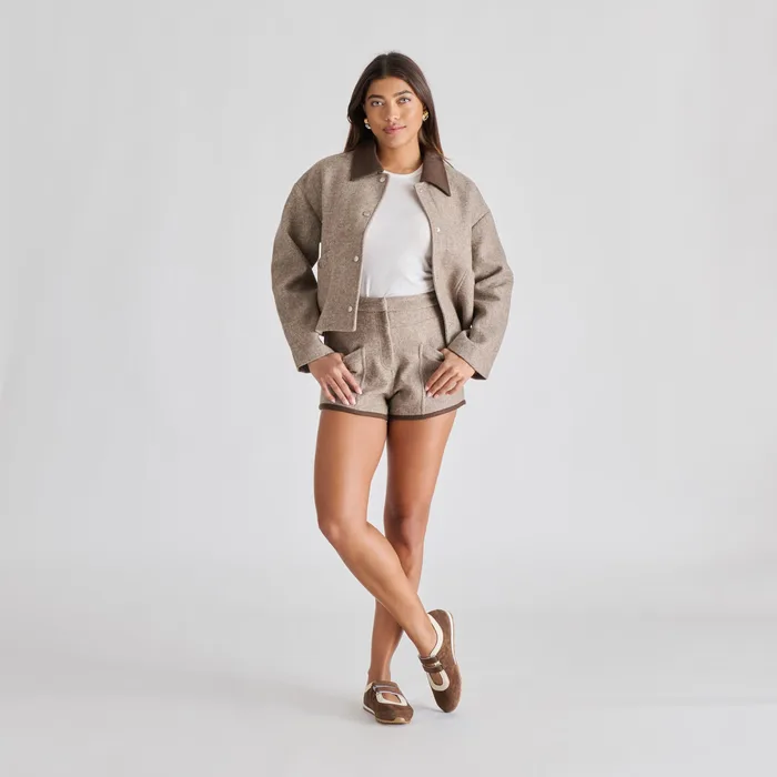 Swan Dk Brown Suede Sneakers — view 5