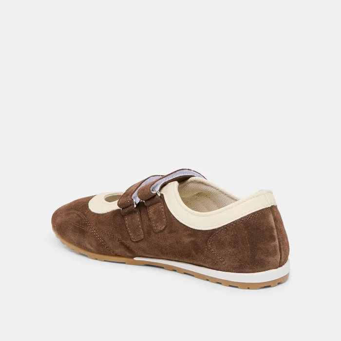 Swan Dk Brown Suede Sneakers — view 8