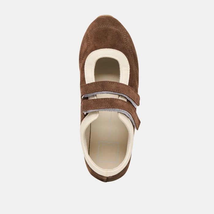 Swan Dk Brown Suede Sneakers — view 11