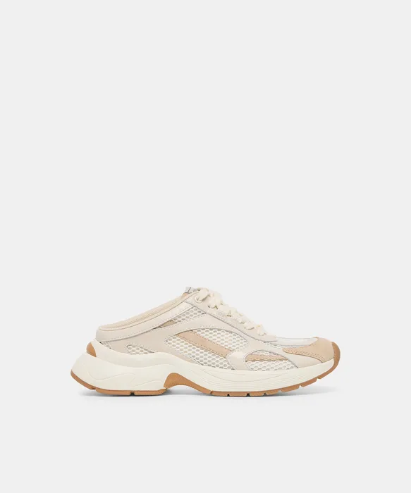 SWAYZY Ivory Multi Suede Platform Slip-on Sneakers — view 2